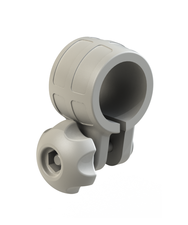 З'єднання / хомут для труб Ø 32 мм Cn032  сірий BORIKA FASTen (01.15.002.01.02), фото 1