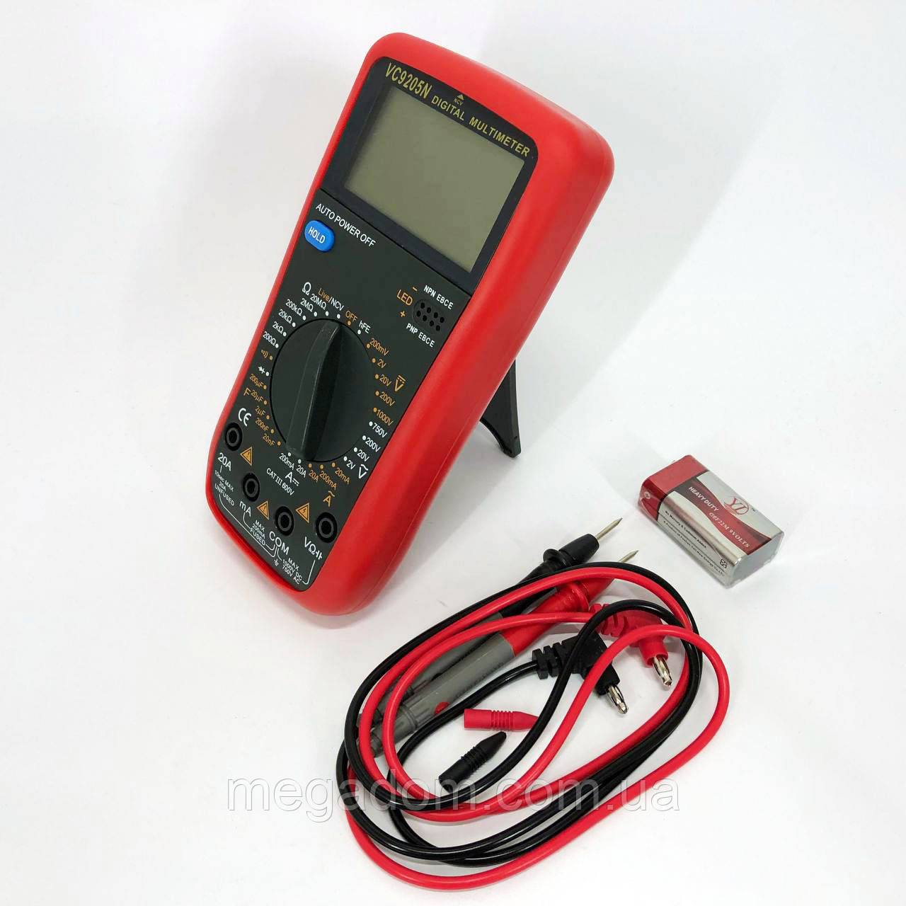 Мультиметр для автомобіля VC9205N, Мультиметр індикатор напруги, Портативний ZK-250 автомобільний мультиметр