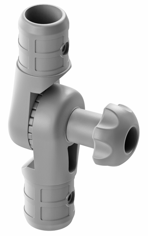 Нахильне з'єднання для труб Ø 25 мм і 35 мм Tt253  сірий BORIKA FASTen (01.15.010.01.02), фото 1