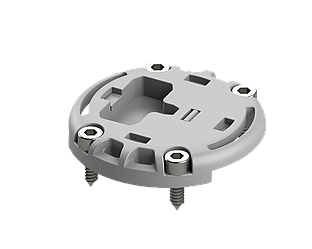 Площадка (Ø 66 мм) для монтажу замка моделі Fs218 на твердих поверхнях Mb218 сірий BORIKA FASTen (01.16.018.01.02)
