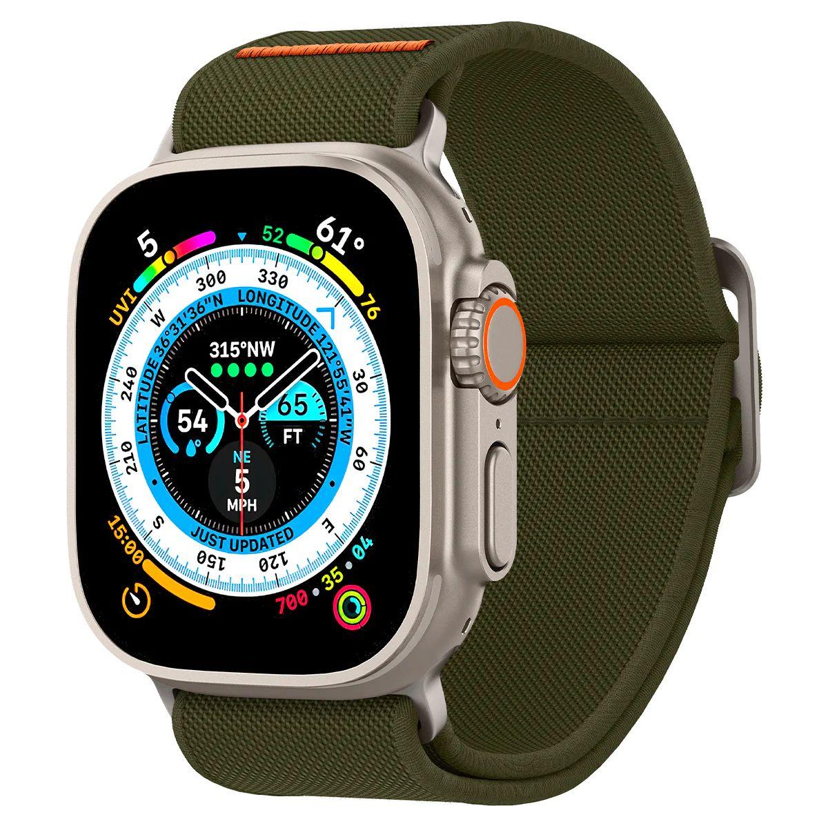 Ремінець Spigen Watch Band Lite Fit Ultra до Apple Watch 3/4/5/6/SE/7/8/9/10/Ultra (42/44/45/46/49mm) Khaki (AMP05985)