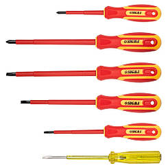 Набір викруток діелектричних 5 шт + викрутка-індикатор 250В CrV SIGMA (4001071)