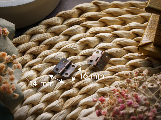 Петля. Колір "стара бронза".16х14 мм, фото 1