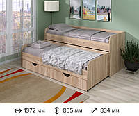 Дитяче ліжко Соня-5 з ящиками 80*190 з двома сп.місцями