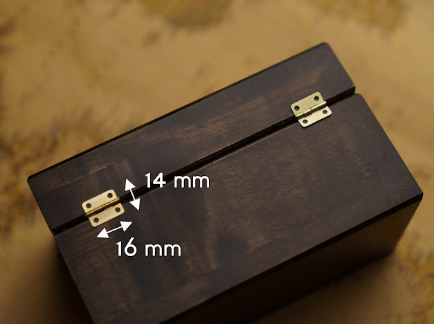 Завіси для шкатулок. Колір "золото". 16х14мм, фото 1