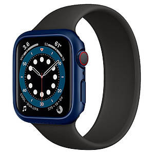 Чохол Spigen Thin Fit для Apple Watch 4/5/6/SE 40mm Metallic Blue (ACS02226)