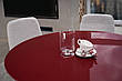 Стіл круглий поліуретановий МДФ TМ-200 Vetro, колір винний, фото 8