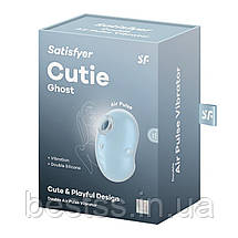 Кліторальний вібростимулятор з повітряними імпульсами Satisfyer Cutie Ghost Light Blue, фото 3
