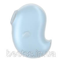 Кліторальний вібростимулятор з повітряними імпульсами Satisfyer Cutie Ghost Light Blue, фото 4