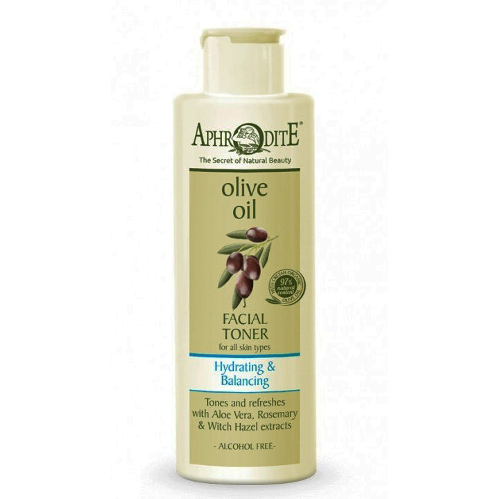 Зволожувальний і балансувальний тонік для обличчя Aphrodite Facial Toner with Aloe Vera