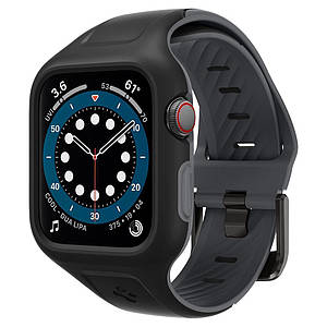 Чохол з ремінцем Spigen Liquid Air Pro для Apple Watch 4/5/6/SE 40mm Black (AMP02020)