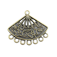Конектор Finding Підвіска кулон віяло Антична бронза 25 мм х 28 мм