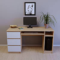 Комп'ютерний стіл однотумбовий із нішею для системного блока та полицею для клавіатури СП-109/1 Тіса Меблі