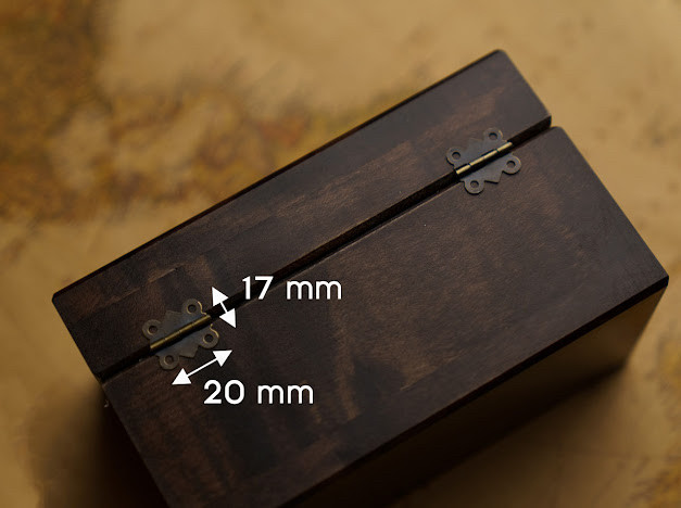 Петля. Колір "стара латунь". 20х17мм, фото 1