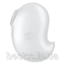 Кліторальний вібростимулятор з повітряними імпульсами Satisfyer Cutie Ghost White, фото 3