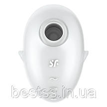 Кліторальний вібростимулятор з повітряними імпульсами Satisfyer Cutie Ghost White, фото 4