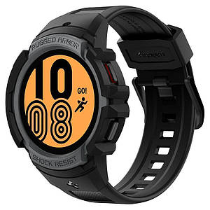 Чохол з ремінцем Spigen Rugged Armor Pro до Samsung Galaxy Watch 4/5 40mm Charcoal Grey (ACS03165)