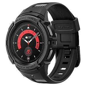 Чохол з ремінцем Spigen Rugged Armor Pro до Samsung Galaxy Watch 5 Pro 45mm Black (ACS05301)