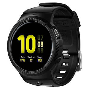 Чохол з ремінцем Spigen Rugged Armor Pro для Samsung Galaxy Watch Active 2 44mm Black (ACS02066)