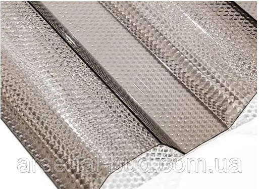 Полікарбонат покрівельний, для навісів, трапеція, градостійкий, не мокріє, не гниє (0.9мм) 104см Х 200см TOPLIGHT 76/18 (Італія), фото 1