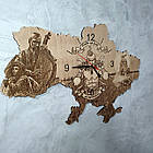 Дерев`янний настінний годинник "Козак", фото 8