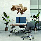 Дерев`янний настінний годинник "Козак", фото 4