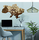 Дерев`янний настінний годинник "Козак", фото 2