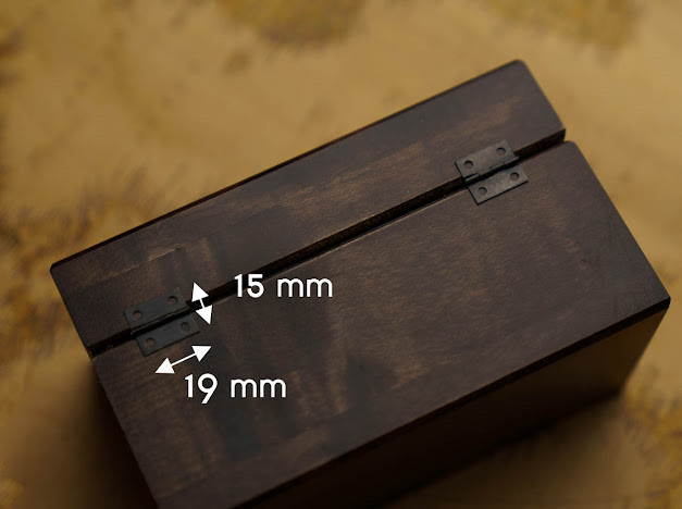 Фурнітура для скриньок. Колір чорний. 19х15, фото 1