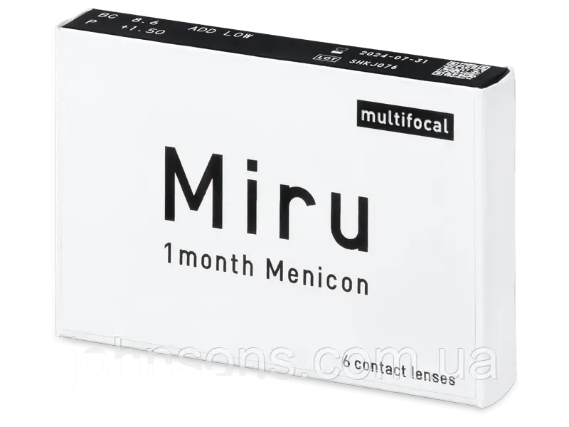 Контактні лінзи Miru 1month Menicon Multifocal 1уп (6 лінз)