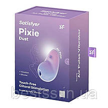 Кліторальний вібростимулятор з повітряними імпульсами Satisfyer Pixie Dust Lila-Pink, фото 2
