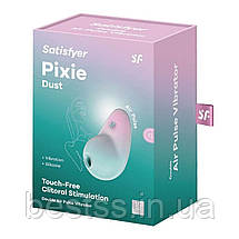 Кліторальний вібростимулятор з повітряними імпульсами Satisfyer Pixie Dust Mint-Pink, фото 2