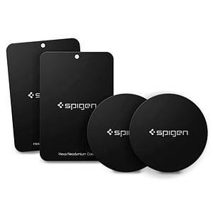 Spigen Kuel A210 Car Mount Metal Plates Набір пластин для магнітних автодержателей 4шт. Black (000EP20342)