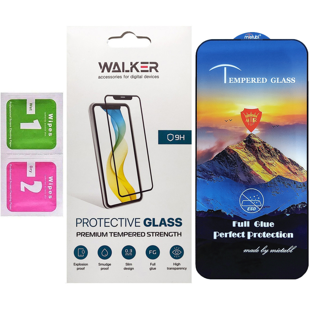 Захисне скло Walker 3D Full Glue для Apple iPhone 14 Pro Black, фото 1