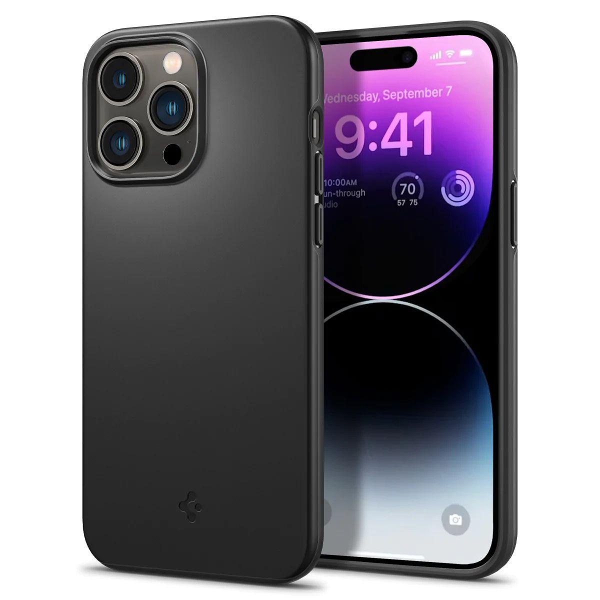 Чохол Spigen Thin Fit до iPhone 14 Pro Max Black (ACS04766), фото 1