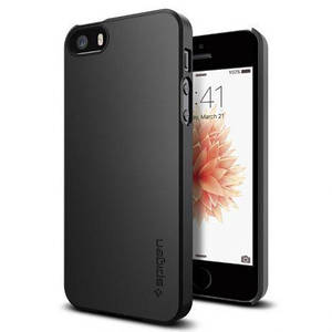 Чохол Spigen Thin Fit для iPhone 5/5S/SE Black (041CS20168)