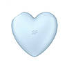 Кліторальний вібростимулятор з повітряними імпульсами Satisfyer Cutie Heart Blue, фото 7