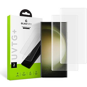 Захисне скло Glastify UV Tempered Glass 2-pack до Samsung Galaxy S23 Ultra Clear