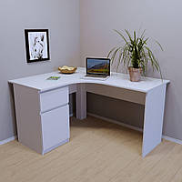 Кутовий комп'ютерний стіл однотумбовий із шухлядою та дверцятами для дому та офісу СП-110/1 Тіса Меблі