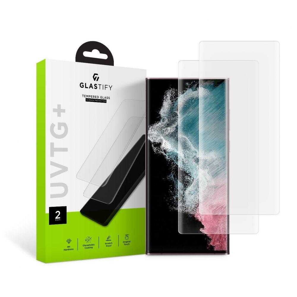 Захисне скло Glastify UV TG 2-pack до Samsung Galaxy S22 Ultra Clear, фото 1