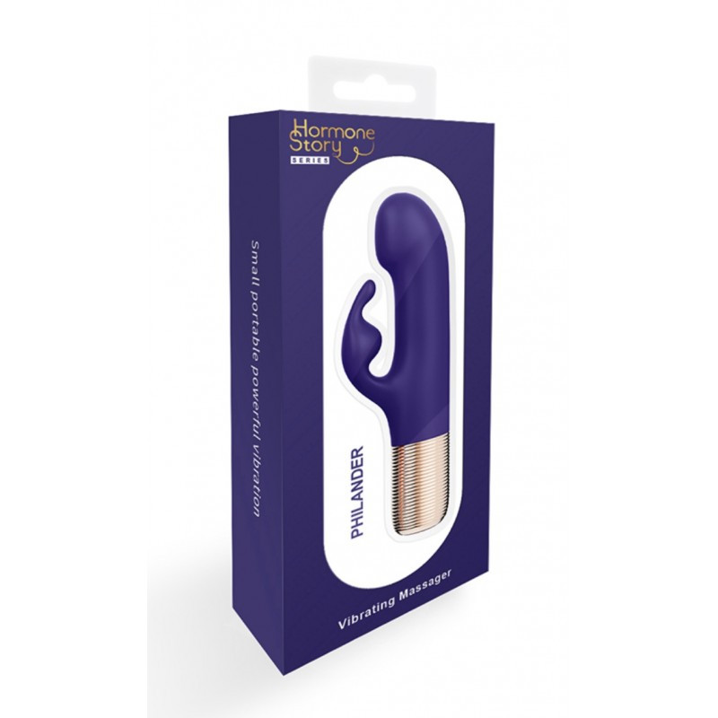Міні-вібромасажер для стимуляції, Фіолетовий (15 см)