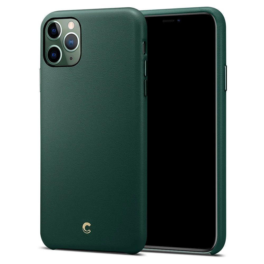 Чохол Spigen Ciel Basic Leather для iPhone 11 Pro Max Green Forest (075CS27172)