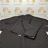 Обшивка | Шумоізоляція кабіни ЮМЗ КЛ чорний ромб червона нитка, фото 2