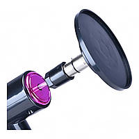 Адаптер для секс машины крепление фаллоимитатора с присоской, круглое 10 см под разъём 3-DIN три штырька
