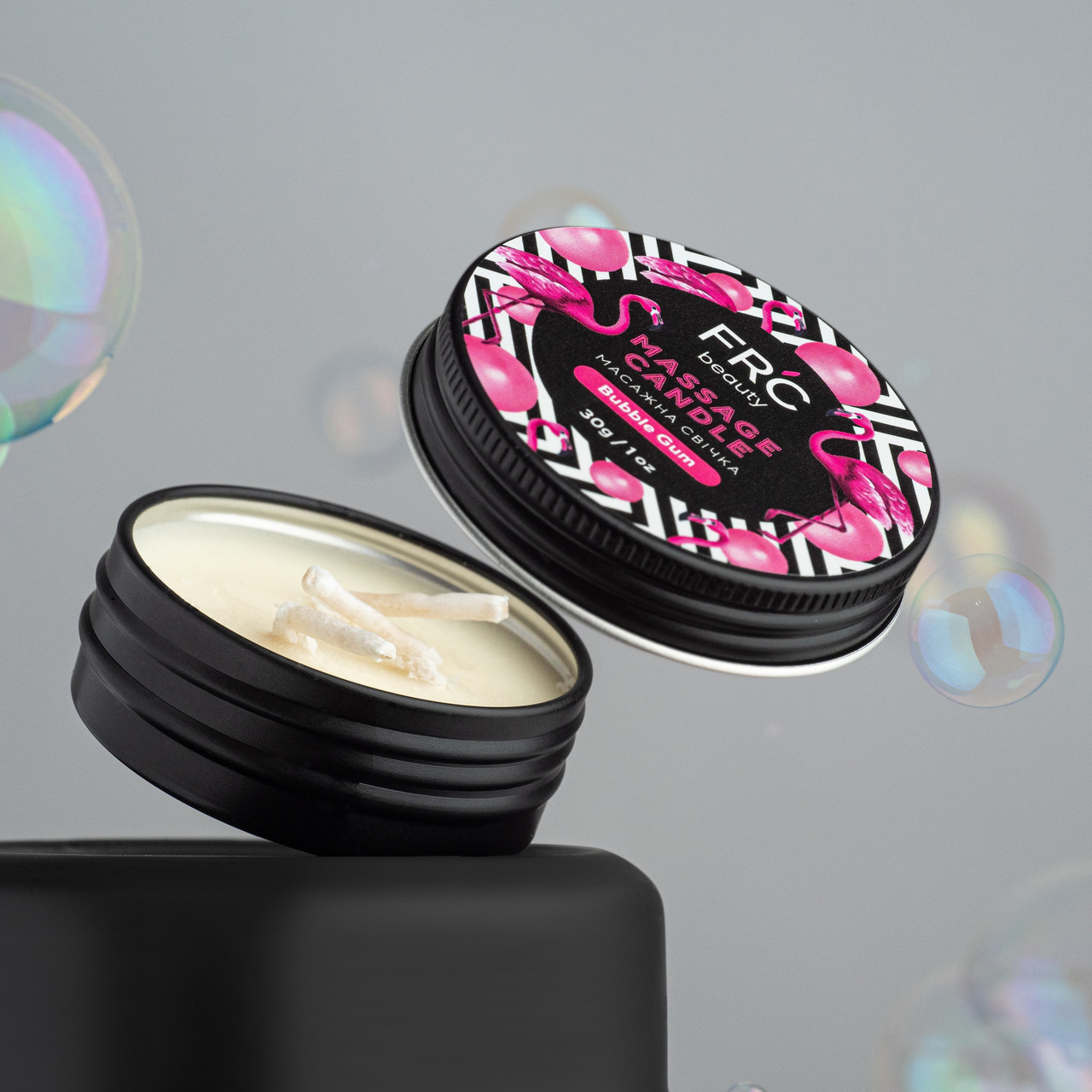 FRC свічка масажна для манікюру Bubble (диня-ківі) 30 г