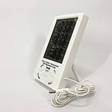 Годинник із дисплеєм температури та вологості повітря TA298, Хороша метеостанція, Кліматичний термометр DP-51, фото 9