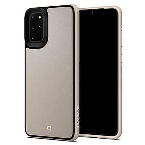 Чохол Spigen Ciel Leather Brick для Samsung Galaxy S20 Plus Taupe (ACS00771)