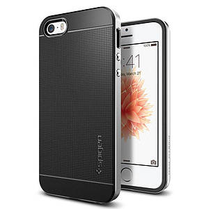 Чохол Spigen Neo Hybrid для iPhone 5/5S/SE Silver Satin (041CS20185)