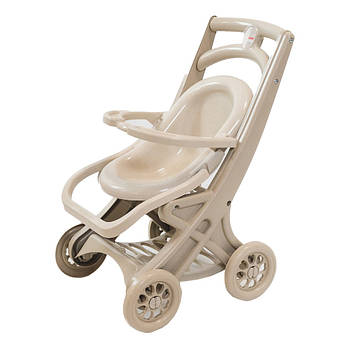 Коляска для ляльок із шезлонгом 0122/02eco бежевий