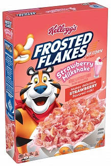 Kellogg's Frosted Flakes Strawberry Milkshake 374g, фото 1