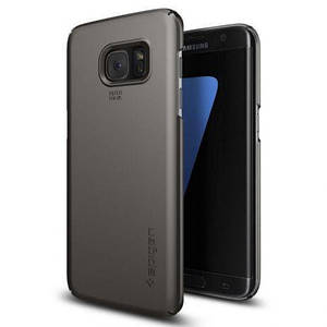 Чохол Spigen Thin Fit для Samsung Galaxy S7 Edge Gunmetal (556CS20030)